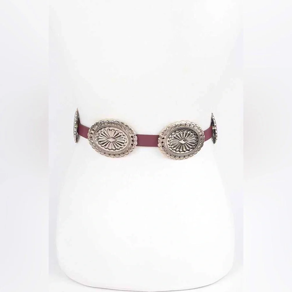 Western Adjustable Chain Statement Belt